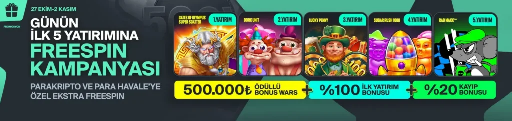 Benjabet Bonus: İlk 5 Yatırıma Freespin